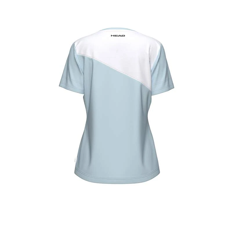 HEAD Tie-Break Dames T-Shirt Blauw/Wit