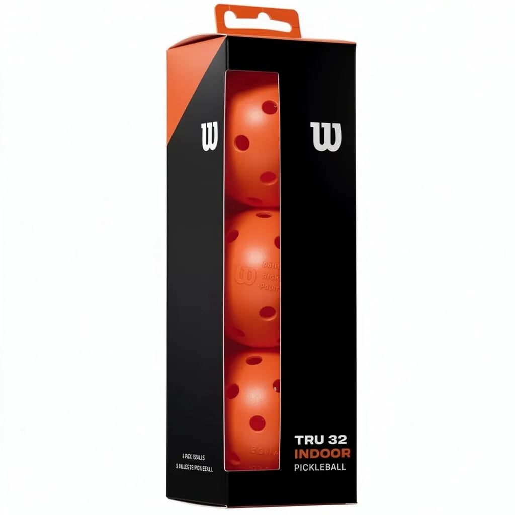 Wilson TRU 32 Indoor Pickleball Balls x3
