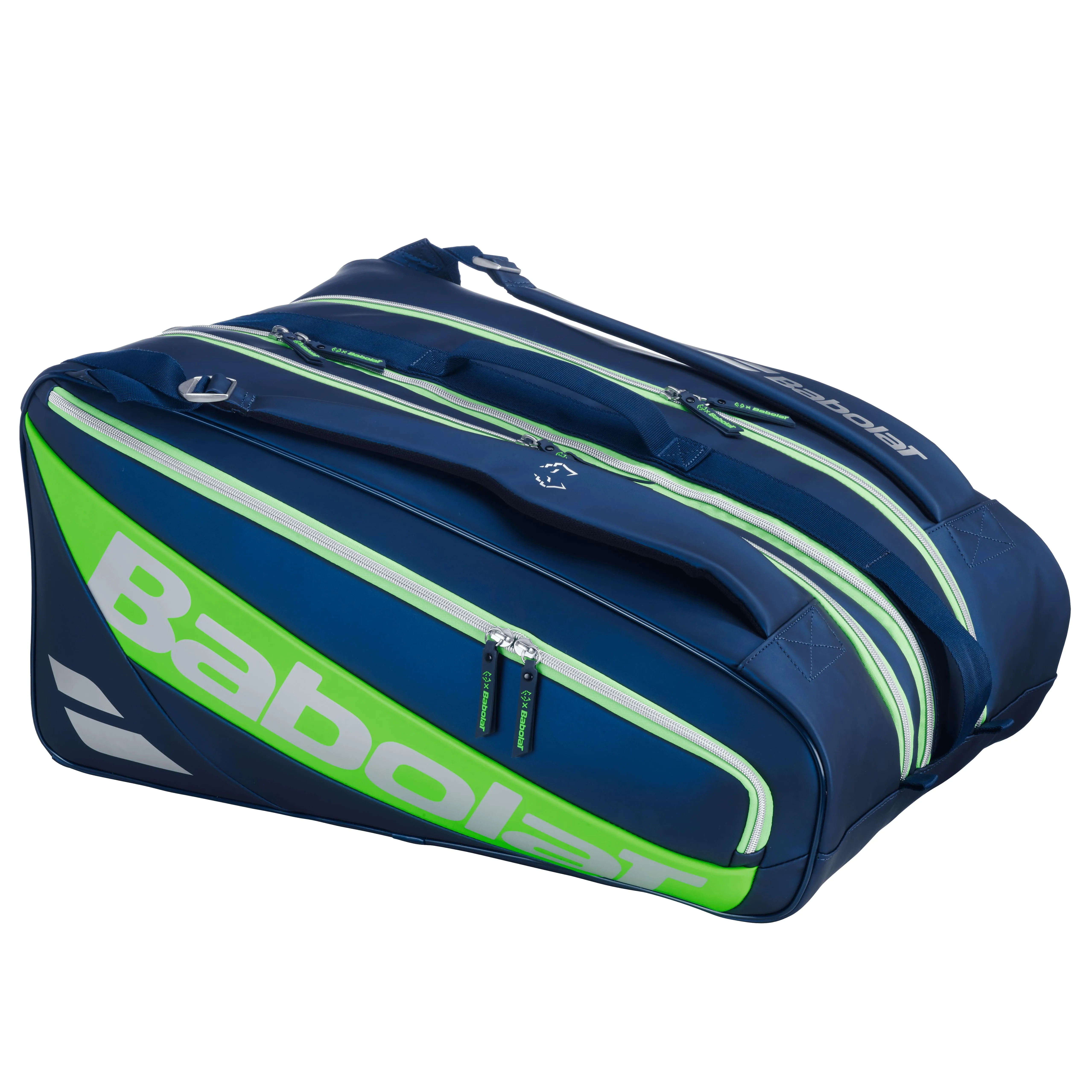 Babolat Juan Lebron RH Tasche Tiefseeblau/Flash Grün