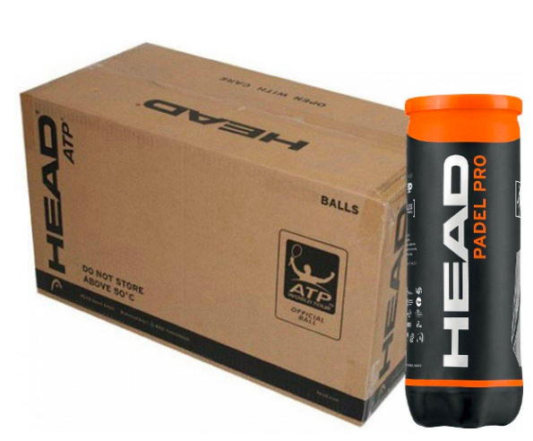 Box med 24 lådor med Head Padel Pro Balls