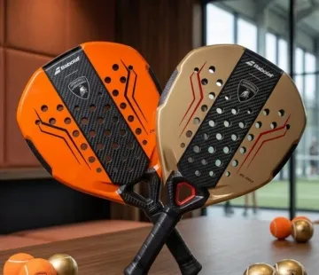 Illustration pack Babolat x Lamborghini padel rackets