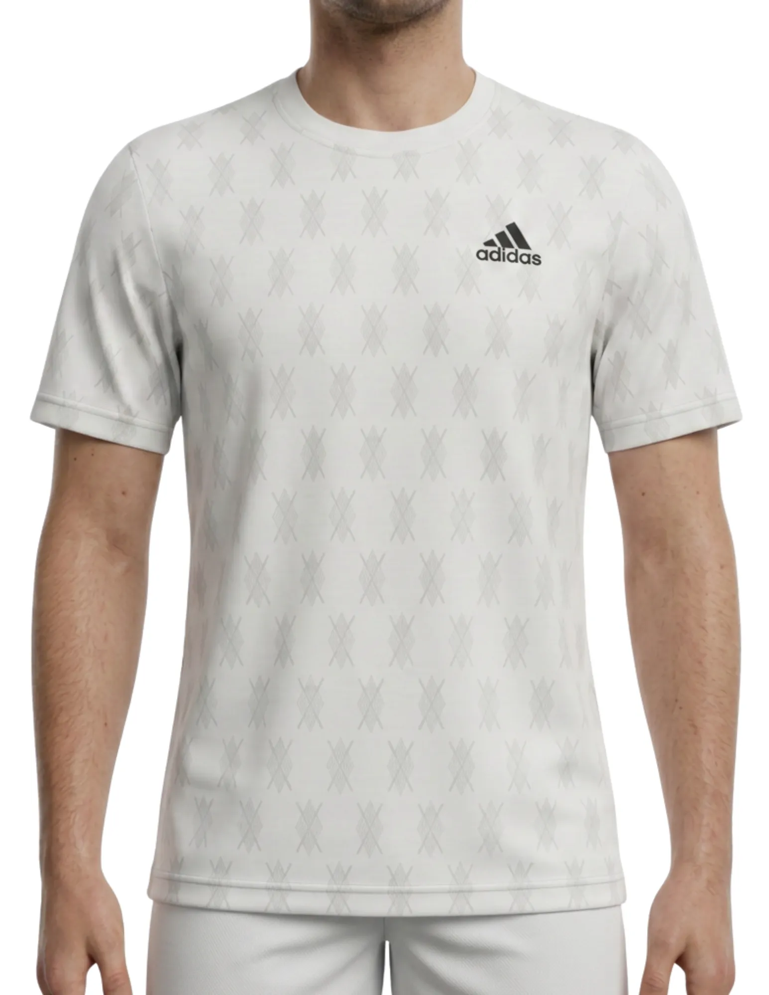 Adidas Club Graph Weiß Grau Padel T-Shirt