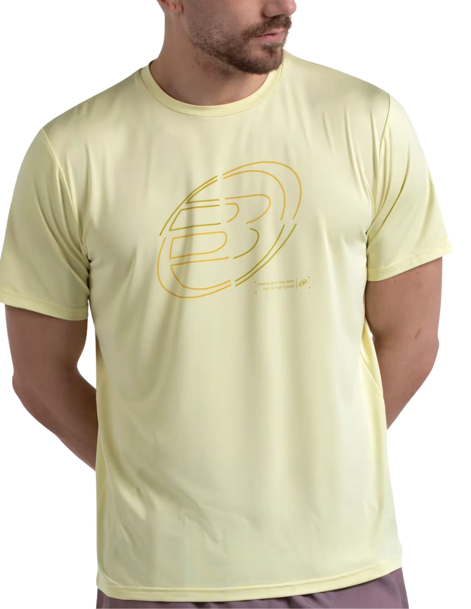 T-Shirt Bullpadel Cuno Jaune Vigore