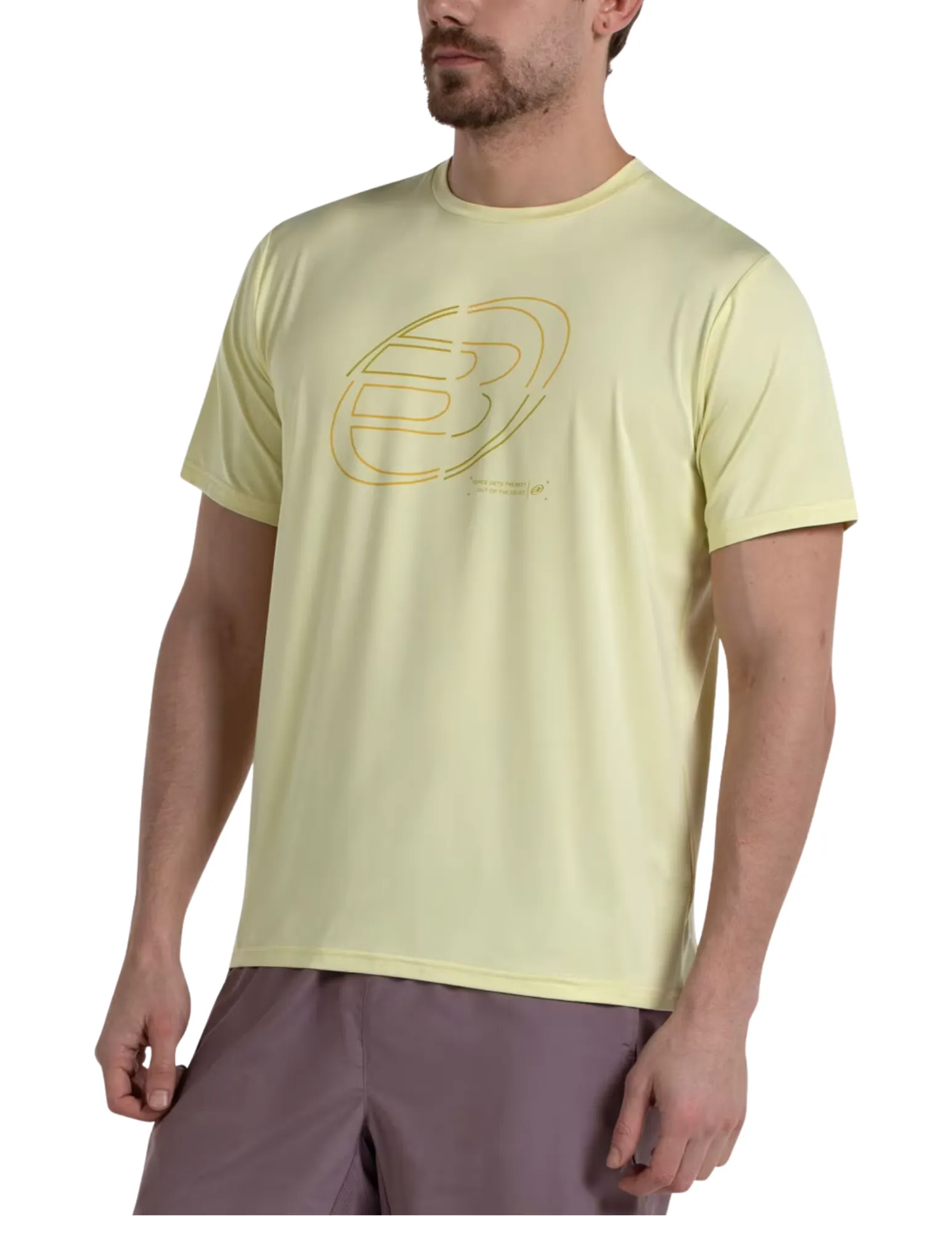 T-Shirt Bullpadel Cuno Jaune Vigore