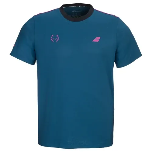 T-shirt Babolat Crew Neck Tee Lebron Bleu/Rose