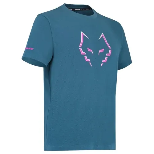 T-shirt Babolat Cotton Tee Lebron Bleu/Rose