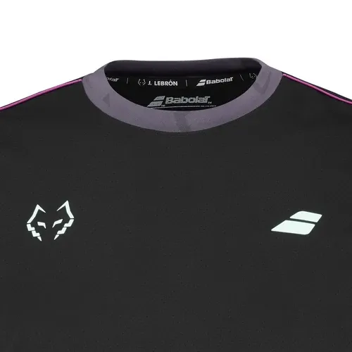 T-shirt Babolat Crew Neck Tee Lebron Noir/Rose