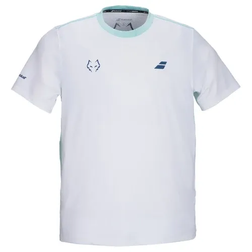 T-shirt Babolat Crew Neck Tee Lebron Blanc/Bleu