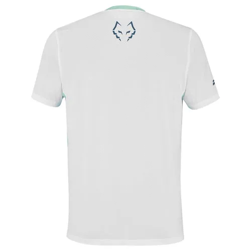 T-shirt Babolat Crew Neck Tee Lebron Blanc/Bleu