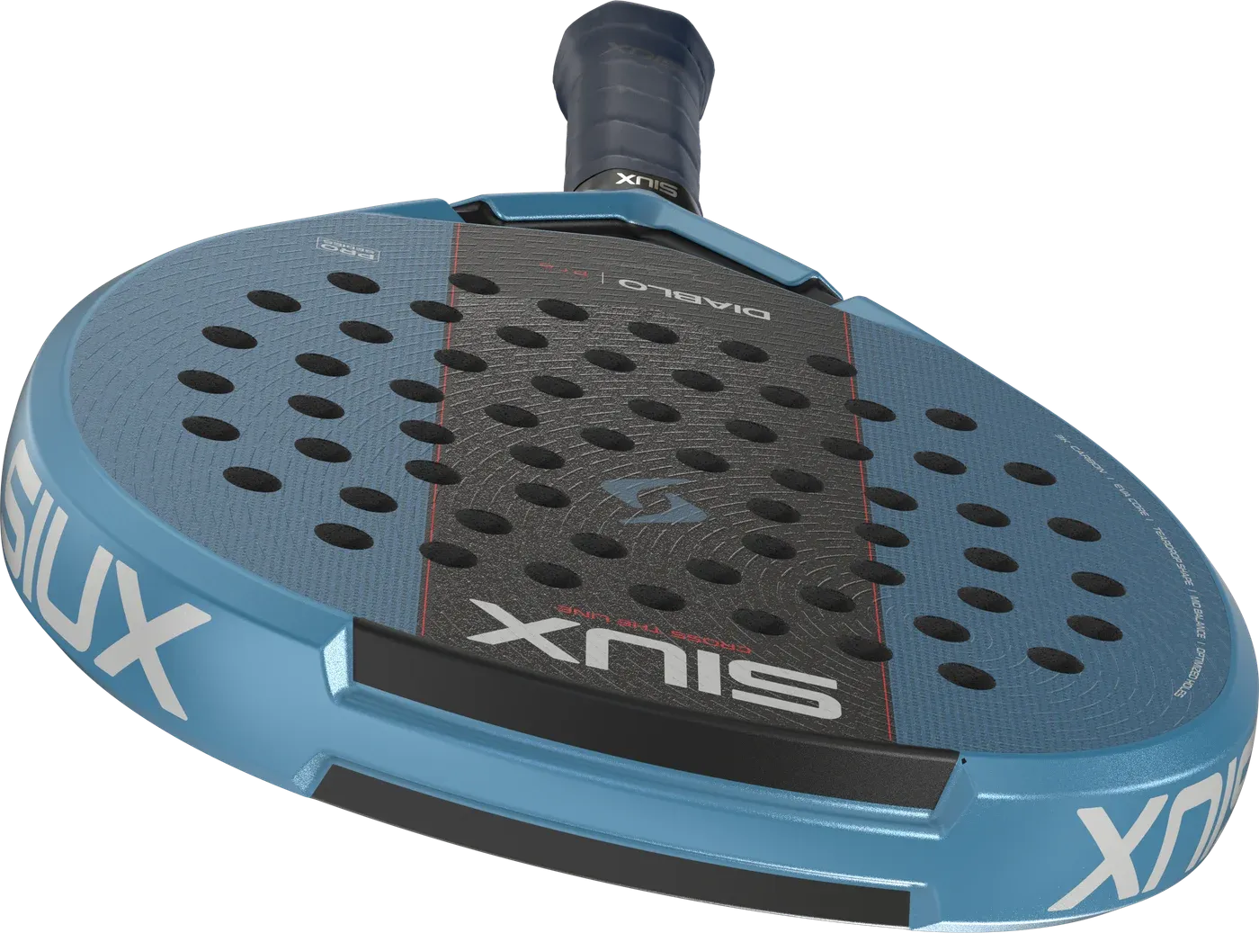 Raquette de padel Siux Diablo Pro 2027 Metallic Blue Tino Libaak