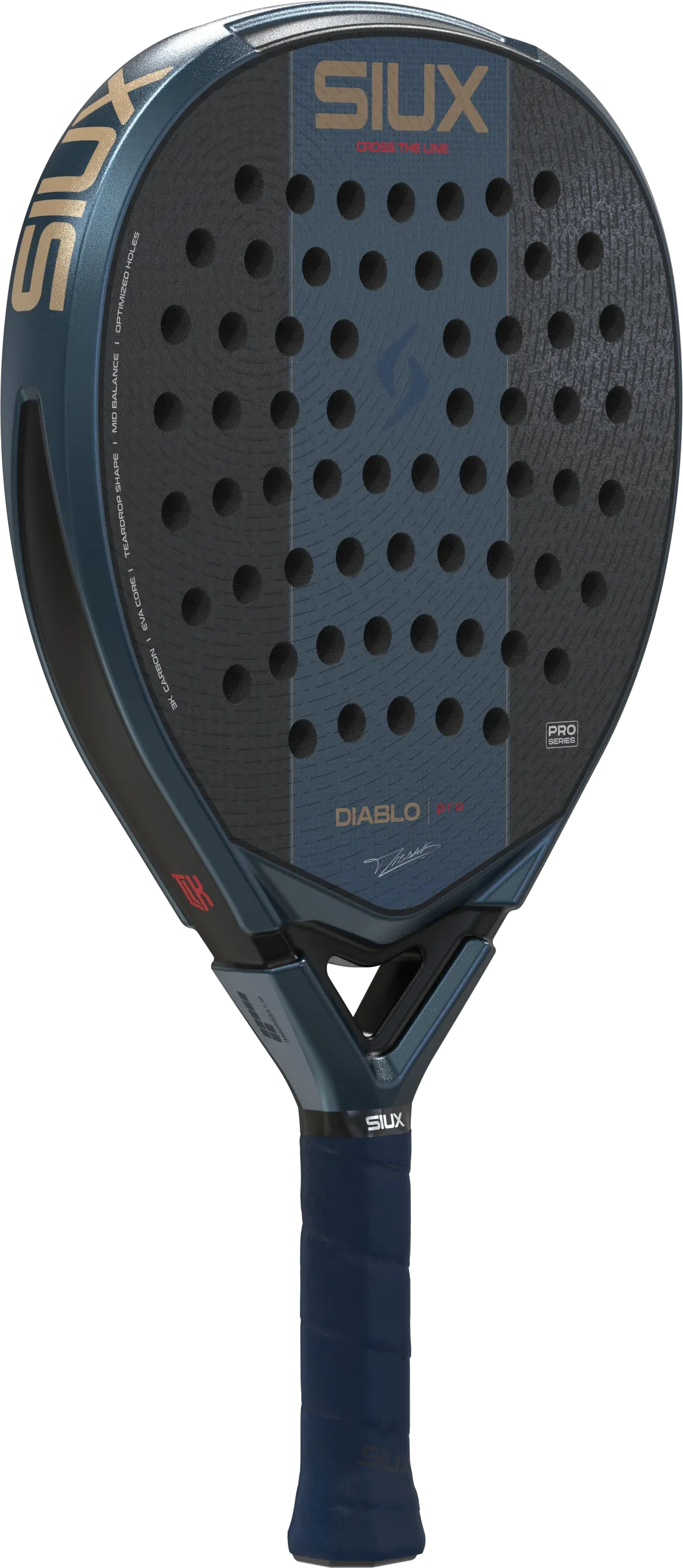 Racchetta da padel Siux Diablo Pro 2027 Marine Blue Tino Libaak