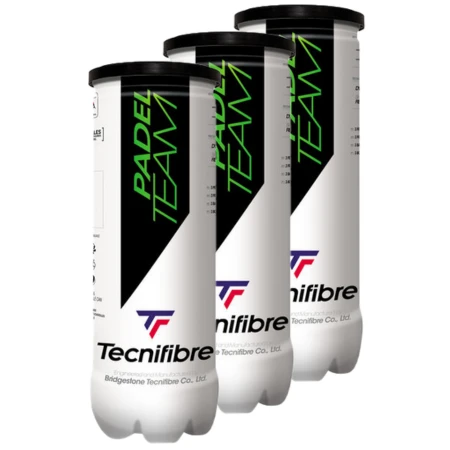 3 cans of TECNIFIBRE Padel Team Balls