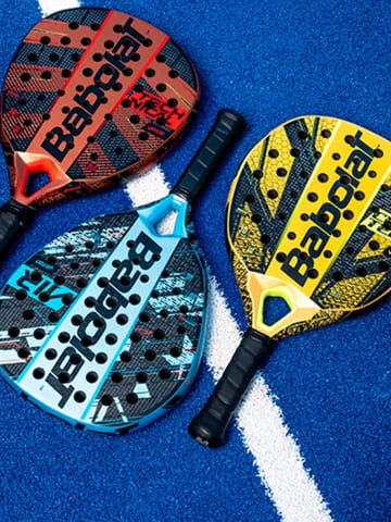 Illustration pack Babolat padel rackets