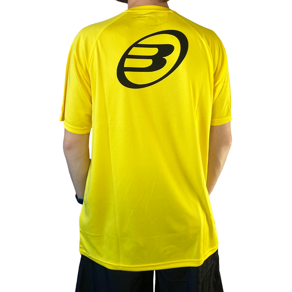 T-SHIRT HOMME BULLPADEL PRESENT JAUNE I Padel Reference