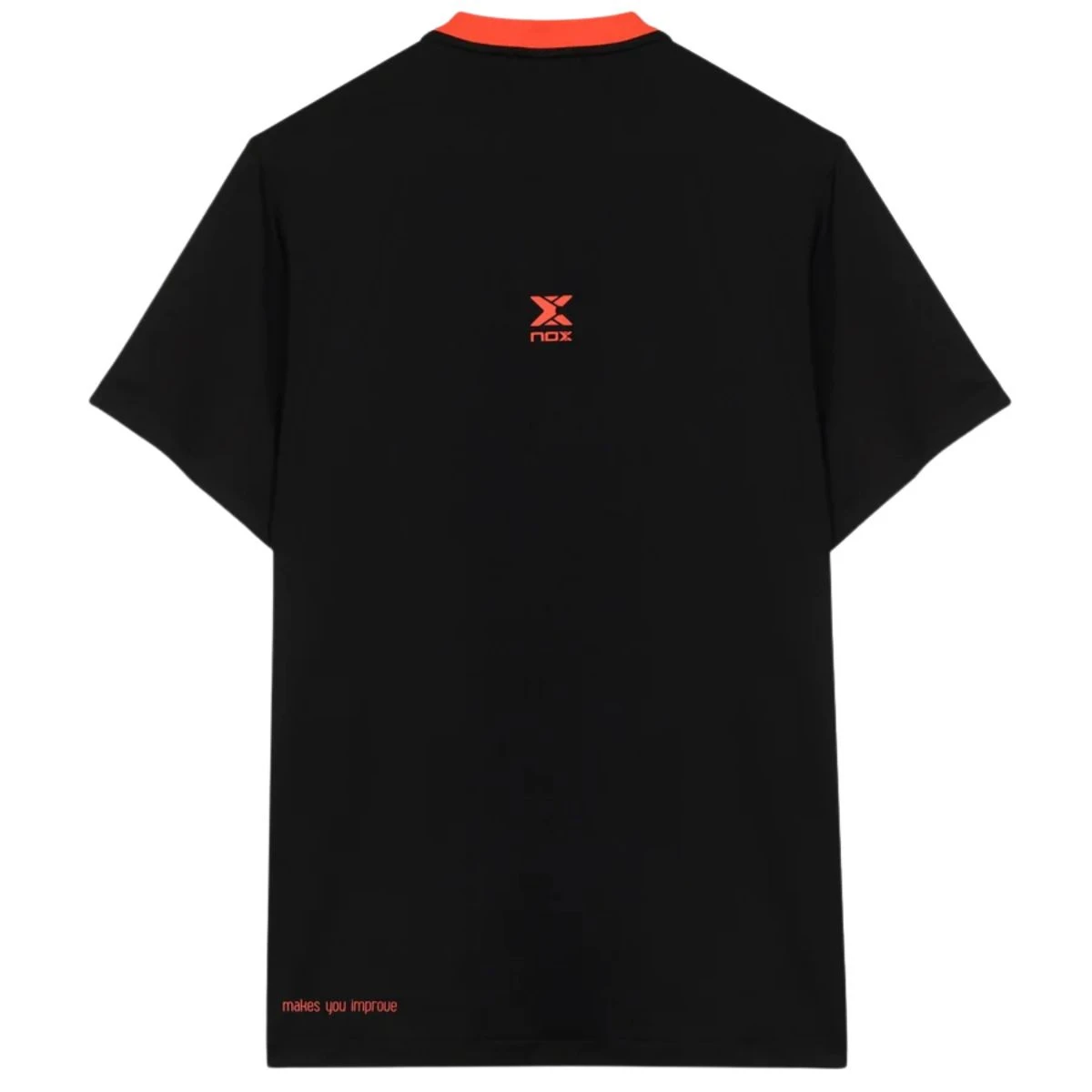 MEN'S TEAM REGULAR BLACK POLO SHIRT - NOX