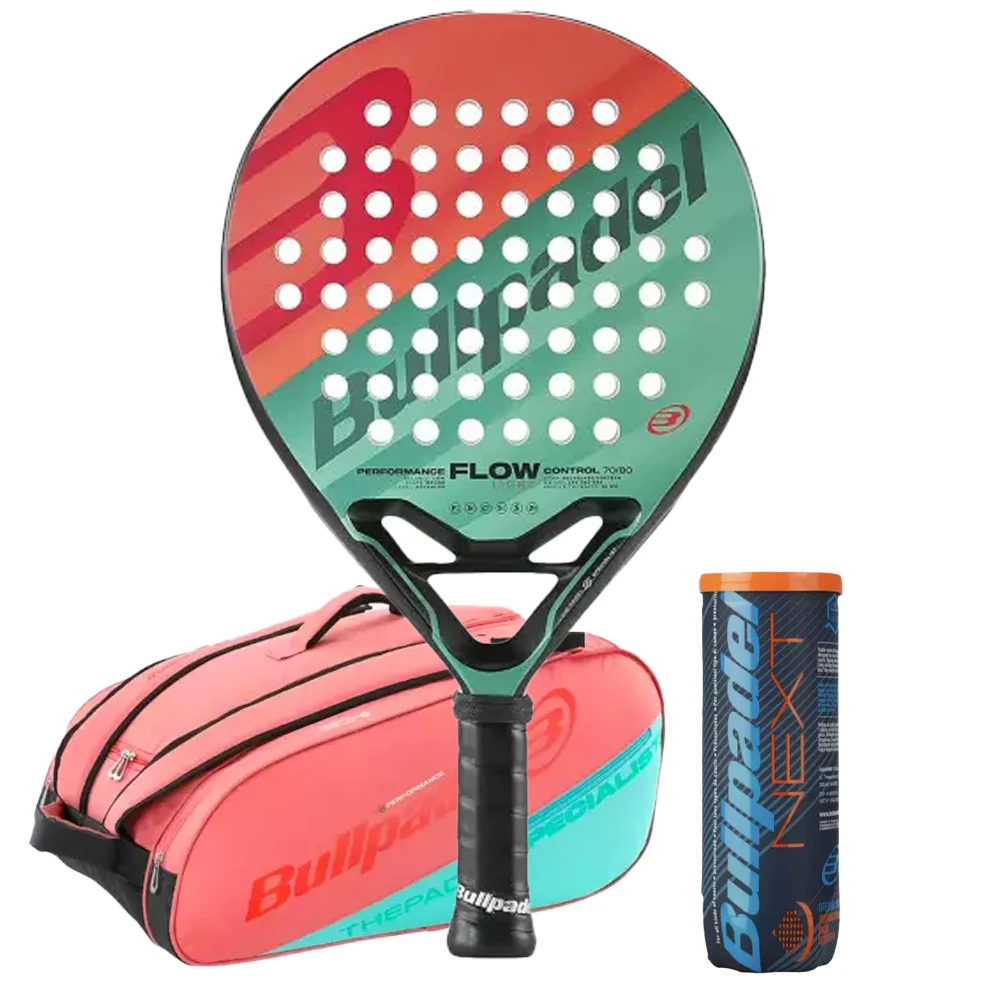 Pack BULLPADEL FLOW LIGHT 2023 + Tasche BULLPADEL BPP23014