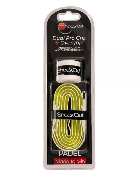 Shockout Duo Grip and overgrip Pro and White - Yellow