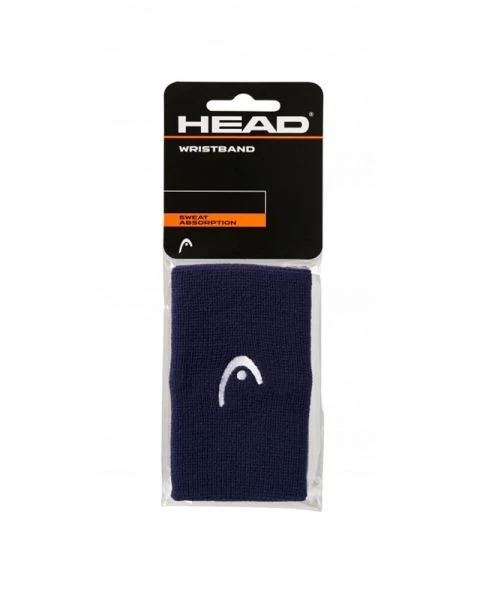 Polsino Head grande blu navy x2