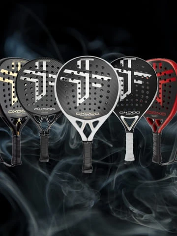 Illustration pack Black oxdog padel rackets
