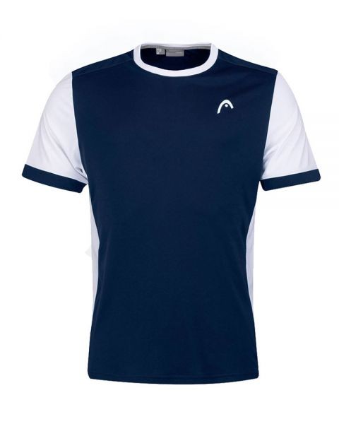 T-SHIRT De Padel HEAD DAVIES BLEU MARINE