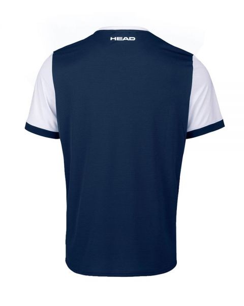 T-SHIRT De Padel HEAD DAVIES BLEU MARINE
