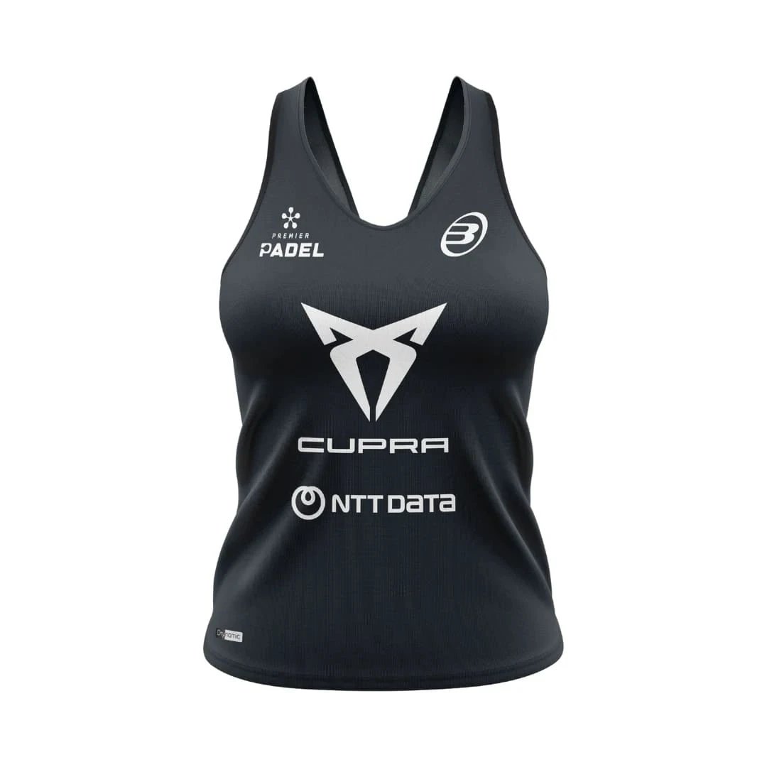 BULLPADEL BRETE DB SCHWARZES T-SHIRT